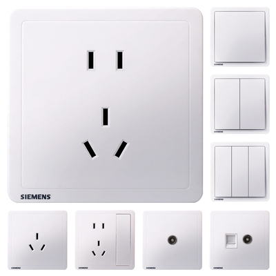 西门子开关插座致典雅白
