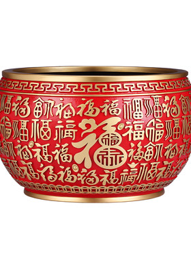 彩铜《百福聚宝盆》摆件礼品