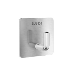 挂钩强力粘胶免打孔厨房浴室门后贴墙壁上无痕粘钩承重不锈钢钩子