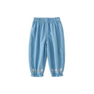 女童防蚊裤宝宝裤子软牛仔裤夏薄款儿童长裤纯棉2026新款春款洋气