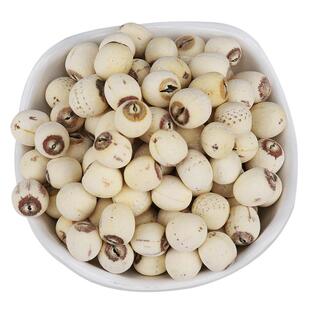 白莲子干货大粒去芯磨皮特莲去心白莲无心500g湖南特产通心包邮