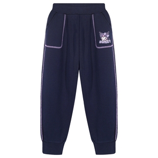 女童裤子冬季2025新款儿童加绒运动裤冬装卫裤中大童加厚休闲长裤