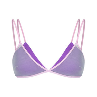 【新品】The Blender「情人节系列」撞色V领细肩带贝壳杯美背内衣