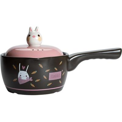 陶瓷燃气熬粥焖锅卡通汤煲耐高温
