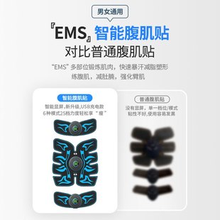 2023款 健身仪家用健身器材瘦训练器贴腹肌肚子EMS仪腹肌肌肉
