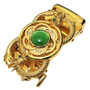 新款时来运转旋转自动扣皮带头男士裤带扣头中国风龙腰带卡头3.5