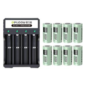 德力普18350锂电池3.7v头灯强光手电云台稳定器多功能通用充电器