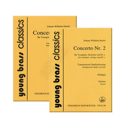 赫特尔第二协奏曲小号弦乐和低音