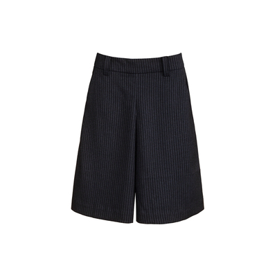 休闲时髦条纹五分裤女