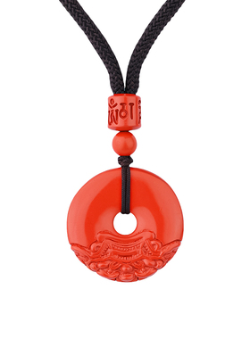 朱砂貔貅平安扣吊坠平安扣