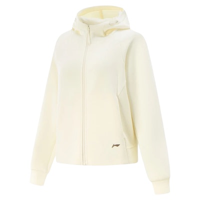 李宁卫衣 2025秋季新品女子时尚潮流休闲连帽开衫运动外套AWDV512