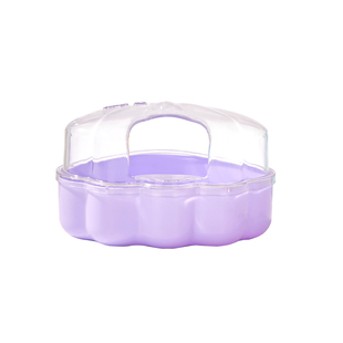 布卡星仓鼠贝壳浴室全透明厕所洗澡两用品金丝熊浴沙尿砂盆专用品