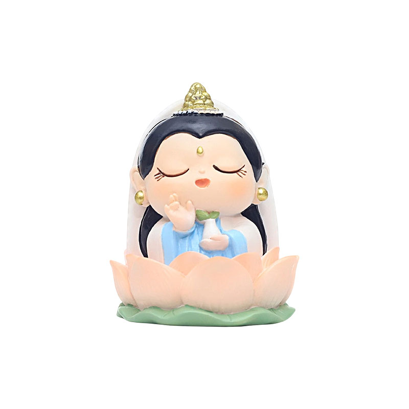 新中式招财小神仙治愈系桌面摆件