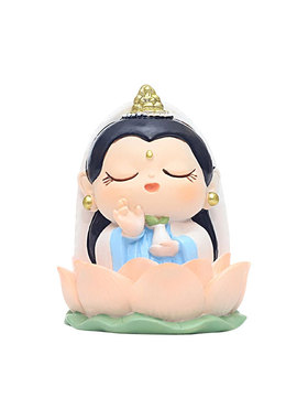 新中式招财小神仙治愈系桌面摆件