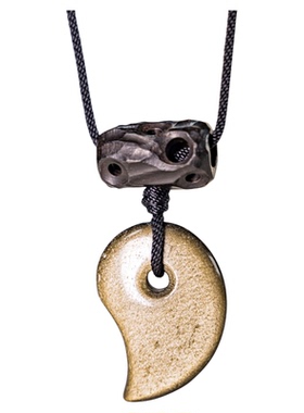 原创日常百搭个性金曜黑曜石吊坠