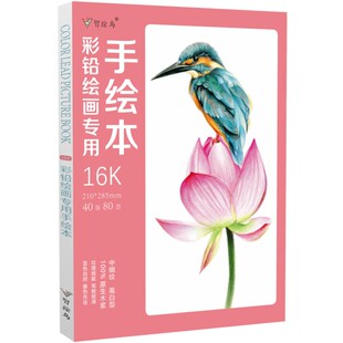 彩铅绘画专用手绘本16开 彩色铅笔画本画册纸 动漫漫画成人儿童填色上色画画图画本 绘画水粉速写素描本