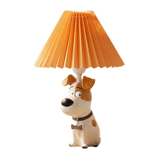 2026新款可爱卡通小狗台灯儿童房卧室床头灯插电充电可调光小夜灯