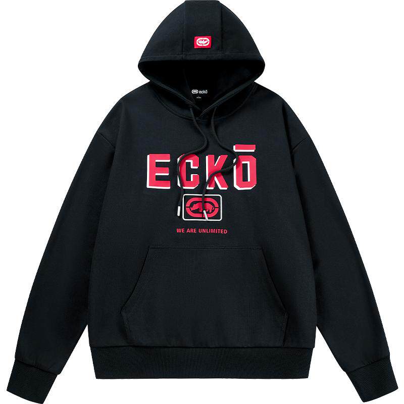 ecko红犀牛连帽重磅学生情侣卫衣