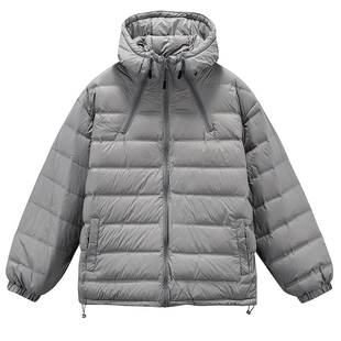 男士灰色轻便排骨羽绒服男款高级感外套冬装防寒服2025新款羽绒衣