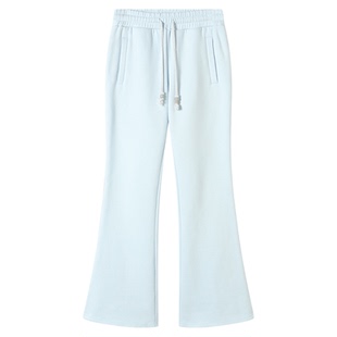 Rrichu「蓝糖天驹」休闲显瘦卫裤运动百搭日常松弛感微喇加绒长裤