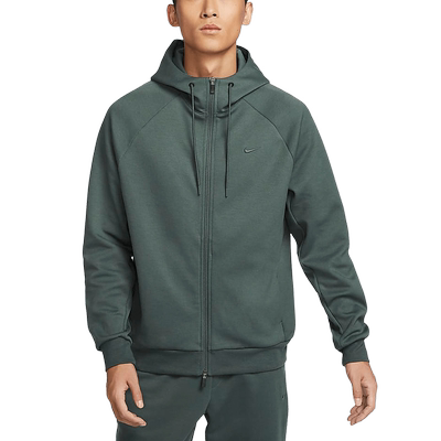 Nike耐克DRI-FIT男速干全长拉链开襟连帽衫遮阳衣外套FZ0968-338