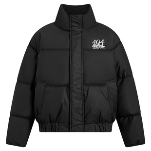 404MOB新国标90白鸭绒厚款羽绒服外套男女同款短款立领情侣面包服