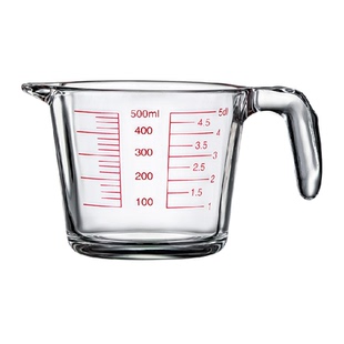 格娜斯量杯带刻度家用耐热带手柄牛奶杯微波炉毫升厨房烘焙计量器
