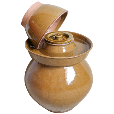 四川土陶陶瓷老式风盖子泡菜坛子