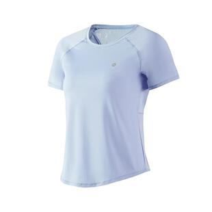 361运动上衣短袖夏季羽毛球t恤健身服蓝色网纱运动服跑步瑜伽服女