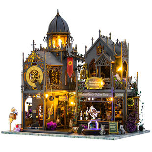 新品diy手工小屋霍洛魔法哈利波特大型别墅房子建筑模型生日礼物