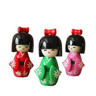 特价 日本木偶艺伎摆件 和服娃娃人偶卡通 料理店寿司店铺装饰品
