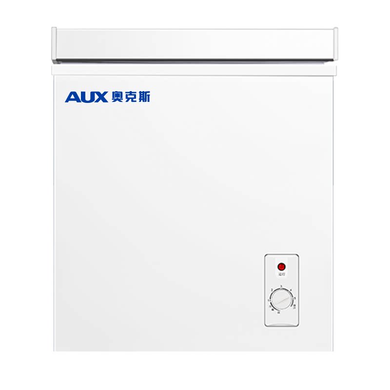 奥克斯小冰柜家用小型全冷冻冷藏两用商用卧式柜节能迷你无霜冷柜