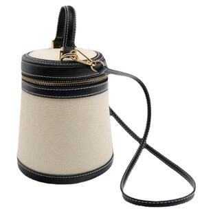 时尚女包2023新款水桶包撞色盒形迷你手提包休闲单肩斜挎小包包潮