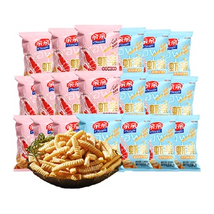 亲亲虾条原味烧烤味12g*20包膨化食品办公室小吃休闲儿童零食小吃