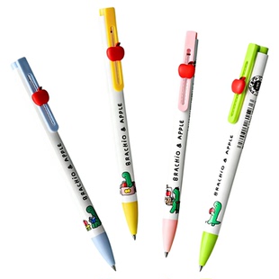 Nusign纽赛乔古漫联名速干中性笔刷题笔0.5mm黑色顺滑高颜值小学生书写文具考试专用可换笔芯joguman小恐龙