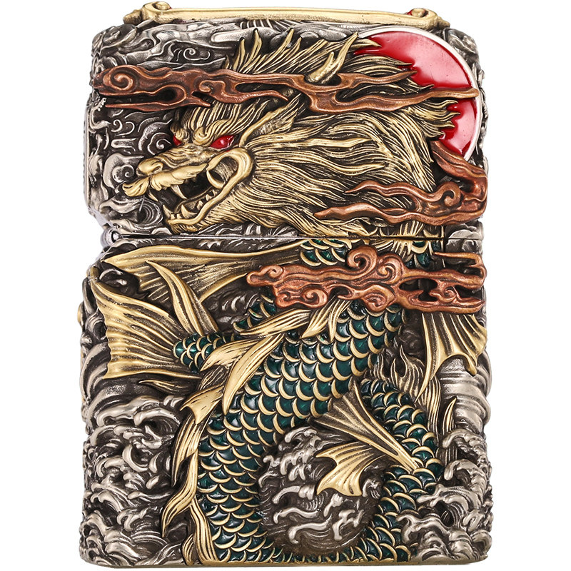 zippo正品打火机避火螭吻