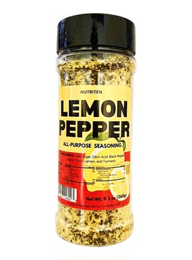 美国直邮Lemon Pepper Seasoning柠檬胡椒盐 腌料 美式调味料260g