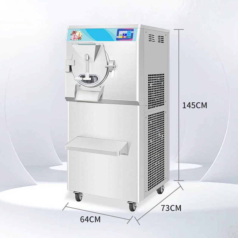 商用硬冰淇淋机 商用制作雪糕冰淇淋设备 经济款自动立式冰激凌机