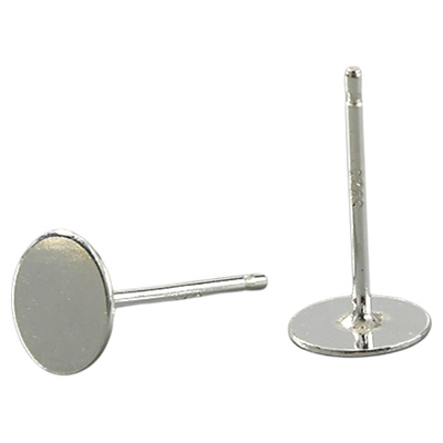 925银耳针耳钉配件空托diy材料女