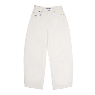 UNICARE户外休闲长裤牛仔弯刀裤弹力针织裤直筒裤 高腰显瘦阔腿裤