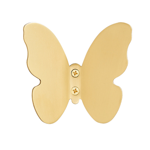 黄铜挂钩轻奢卧室玄关挂衣钩门后单钩个性挂钩壁挂墙饰创意蝴蝶钩