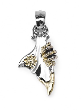 BWL正品鬼爪太阳鱼尾纯银吊坠