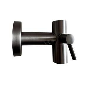 拉丝水镀枪灰色淋浴升降杆固定墙座加长不锈钢花洒支架可调底座