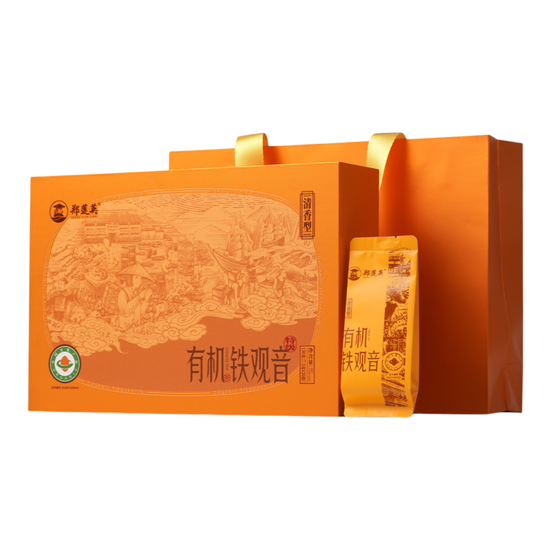 郑莲英有机茶正宗安溪铁观音特级乌龙茶清香型铁观音茶叶礼盒150g