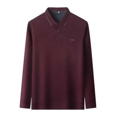 老爷车中老年男加绒保暖Polo衫