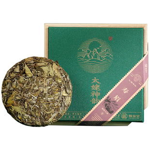 馥益堂2025年太姥神韵春寿眉150g紧压茶饼福鼎白茶礼盒装口粮茶