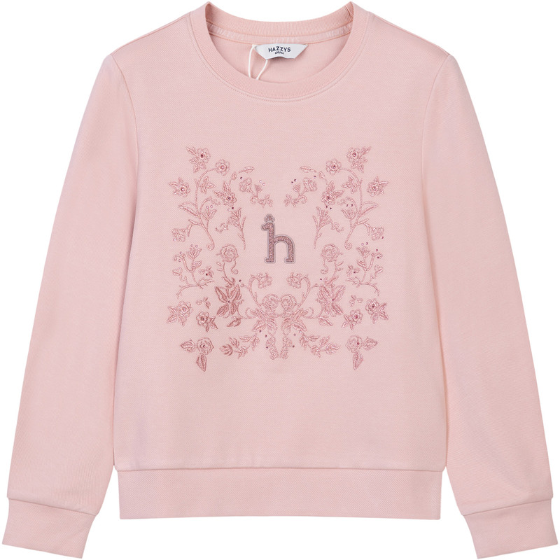 hazzys哈吉斯童装女童套头卫衣