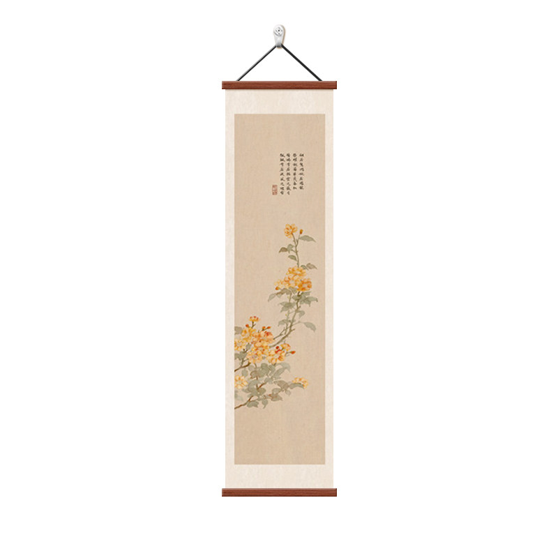 兰花新中式玄关挂画宋代美学壁画