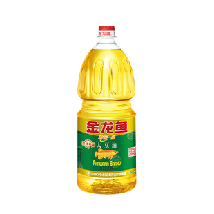金龙鱼精炼一级非转基因大豆油1.8L食用油家用炒菜植物油色拉油