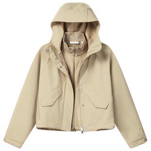 FILA MILANO斐乐官方女梭织上衣两件套26春新款时尚休闲连帽外套